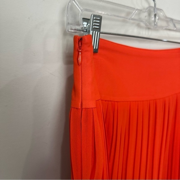 Loft Pleated Mini Skirt Orange - Picture 3 of 7